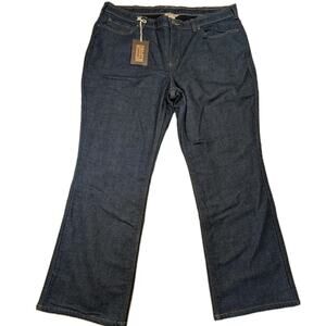 Duluth Trading Fleece Lined Jeans NWT High Rise Straight Thermal Size 18x29